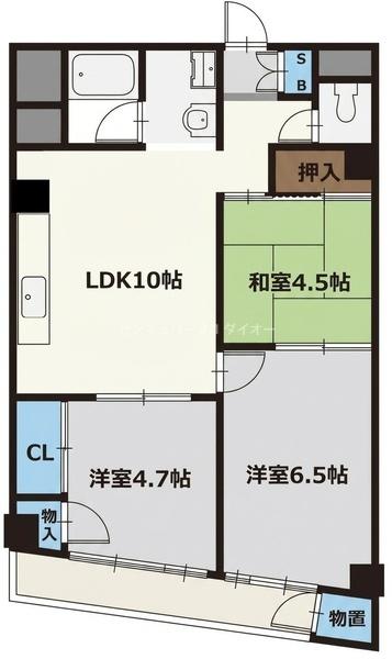 船橋スカイマンションの間取り画像