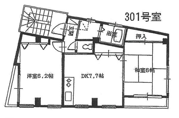 ミカドハイツ２の間取り画像