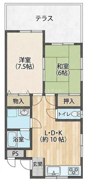 サンフジの間取り画像