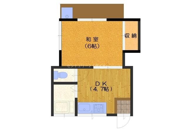 やすらぎコーポの間取り画像