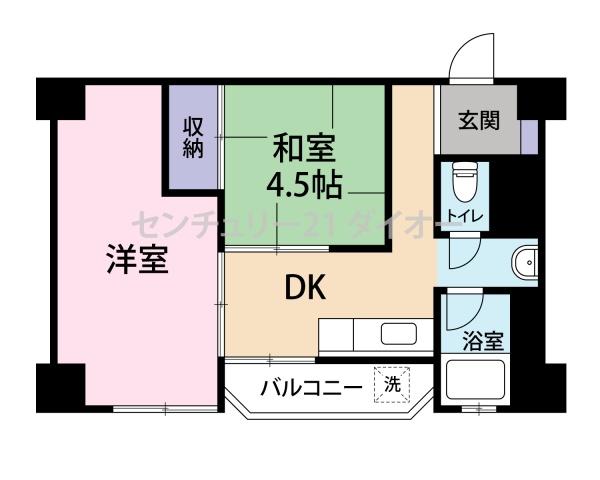 市川市平田2丁目のマンションの間取り画像