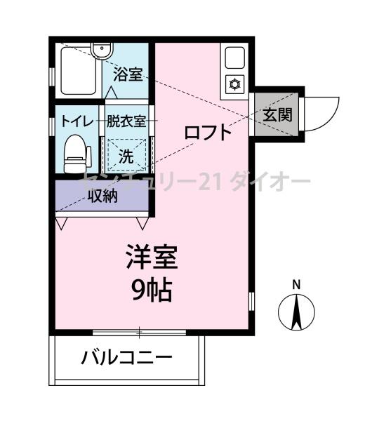ミカドハイツ4の間取り画像