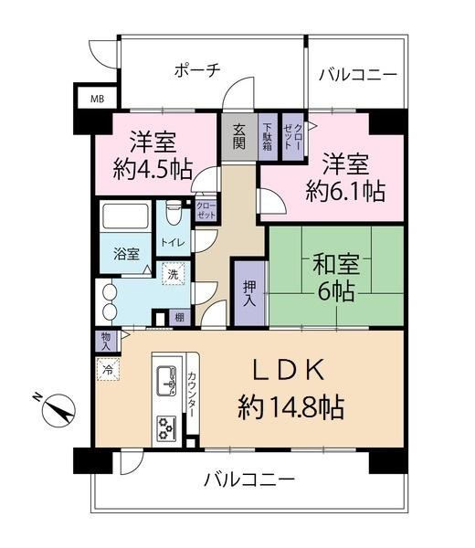 レックスハイム志津の間取り画像