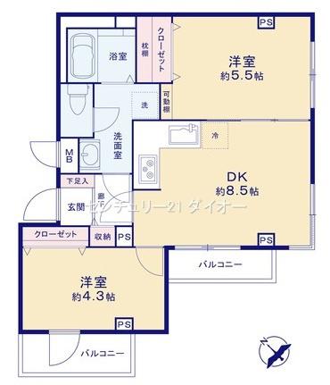 プリムローズの間取り画像