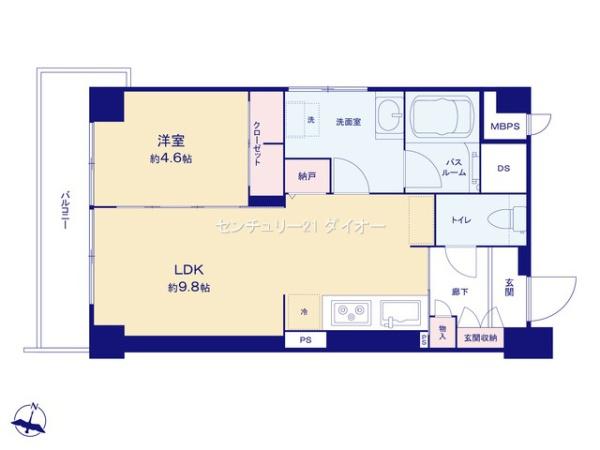 秀和小岩レジデンスの間取り画像