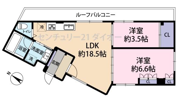 日神パレステージ小岩第２の間取り画像