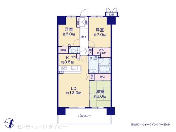 グランシティユーロパークス新小岩の間取り画像