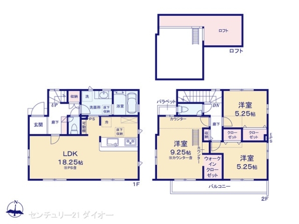 江戸川区東小岩２丁目の新築一戸建の間取り画像