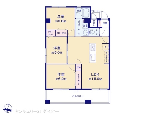 秀和小岩レジデンスの間取り画像