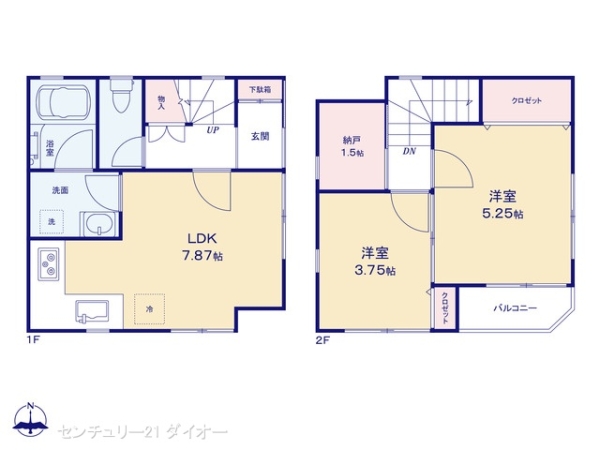 江戸川区東小岩１丁目の新築一戸建の間取り画像