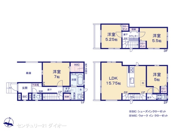 江戸川区南小岩２丁目の新築一戸建の間取り画像