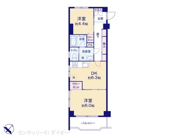 ソフトタウン新小岩の間取り画像
