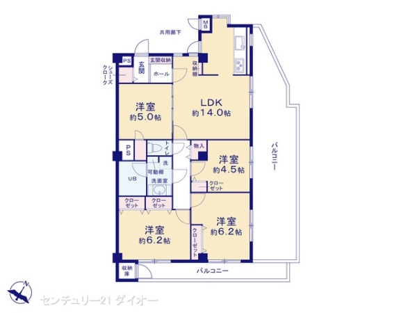 東神ダイアパレス新小岩の間取り画像