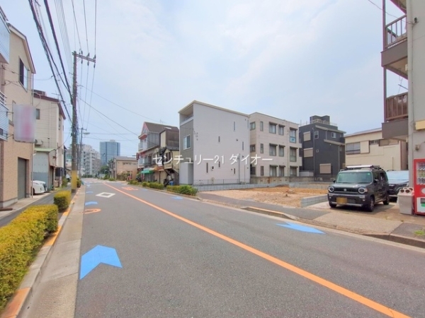江戸川区平井７丁目の土地の前面道路含む現地写真画像