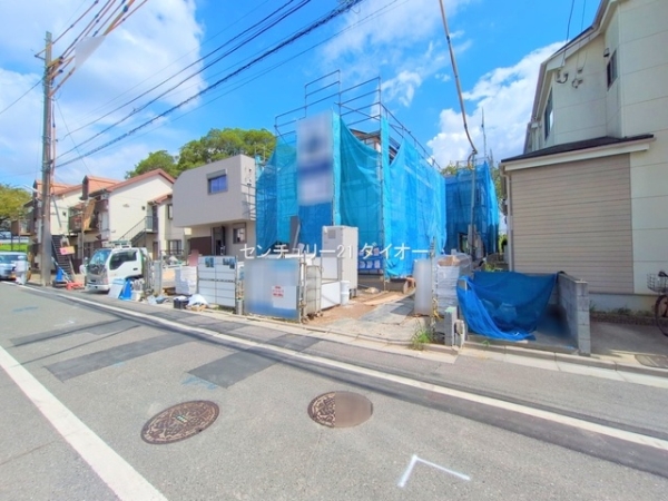 葛飾区西水元４丁目の新築一戸建の前面道路含む現地写真画像