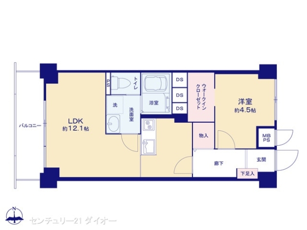 NICハイムお花茶屋フルリノ済の間取り画像