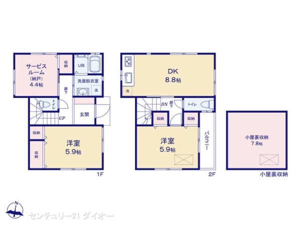 小菅二丁目新築の間取り画像