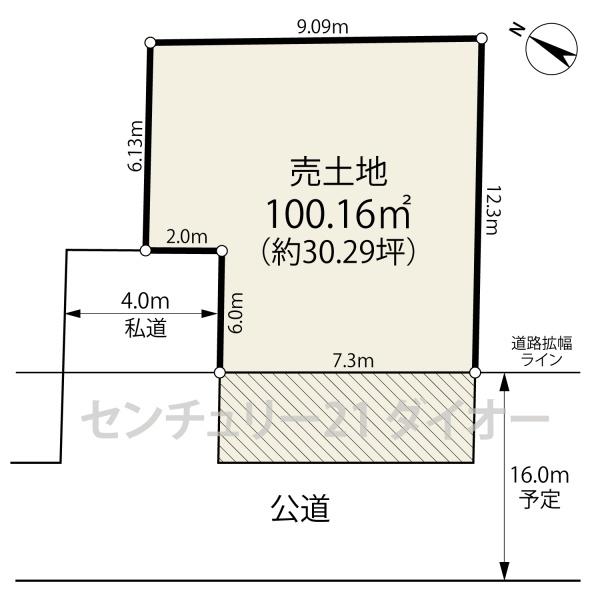 篠崎町１丁目土地の間取り画像