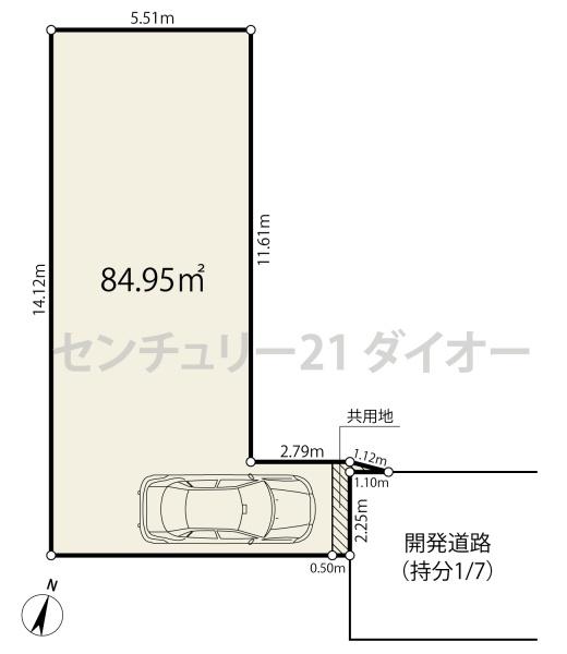 南小岩２丁目2019年築戸建の区画図画像
