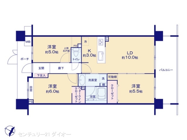 レーベンハイム篠崎リバーブリーズの間取り画像
