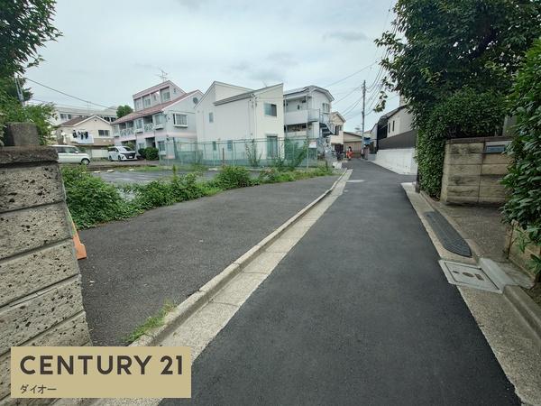 江戸川区本一色３丁目の土地の前面道路含む現地写真画像
