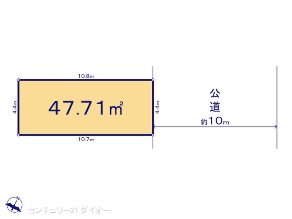 葛飾区奥戸７丁目の土地の間取り画像
