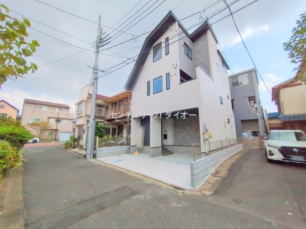 細田５丁目新築住宅の前面道路含む現地写真画像