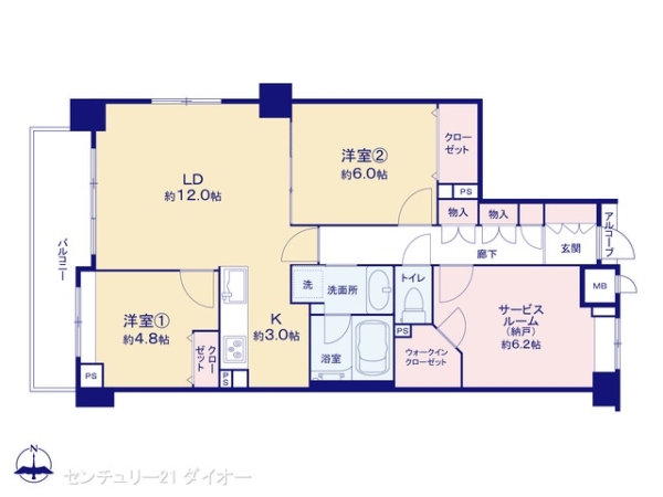 クレストフォルム南葛西の間取り画像