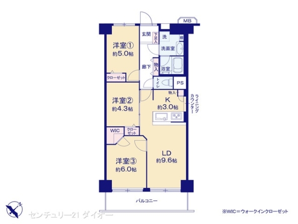 コンドミニアム葛西リフォ済の間取り画像