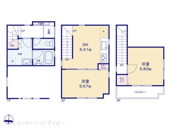 上篠崎２丁目全１棟の間取り画像
