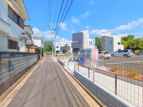 葛飾区東水元６丁目の新築一戸建の前面道路含む現地写真画像