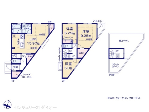 葛飾区東水元６丁目の新築一戸建の間取り画像