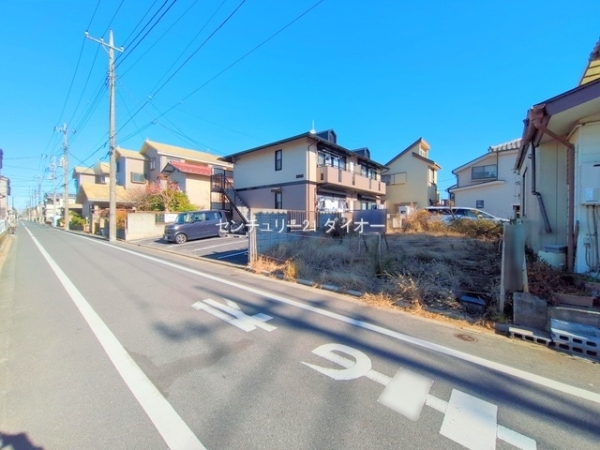葛飾区西水元2丁目土地建築条件無しの前面道路含む現地写真画像