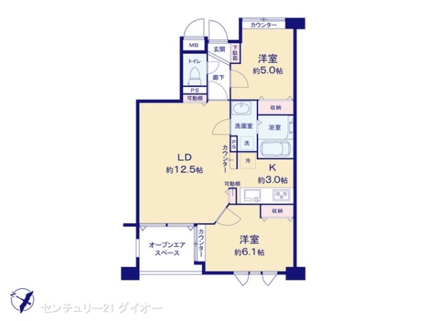 グランシティ瑞江フルリフォの間取り画像