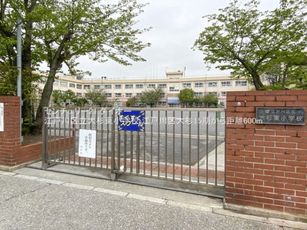 江戸川区大杉１丁目建築条件なしの小学校画像