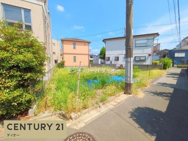 江戸川区大杉１丁目建築条件なしの現地土地写真画像