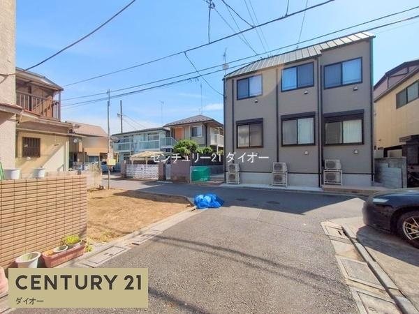 葛飾区東金町４丁目の新築一戸建の前面道路含む現地写真画像