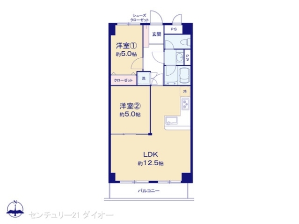 アーバンコート船堀リフォ済の間取り画像