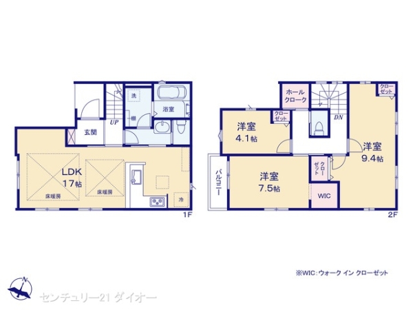 葛飾区柴又７丁目の新築一戸建の間取り画像