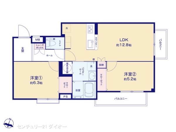 アルカディア東小岩の間取り画像