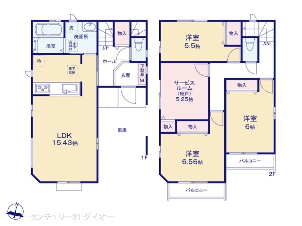 葛飾区奥戸4丁目の新築一戸建の間取り画像