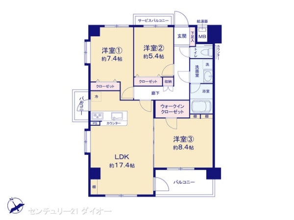 エクセレント船堀の間取り画像