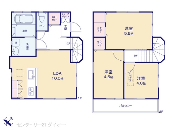 江戸川区一之江1丁目の中古一戸建の間取り画像