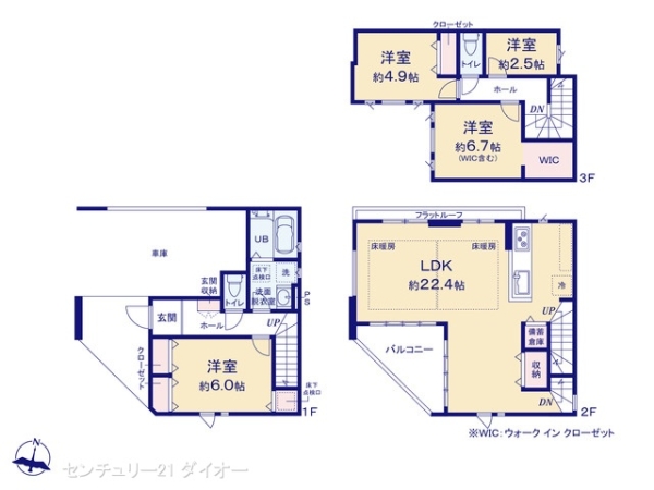 江戸川区大杉５丁目の新築一戸建の間取り画像