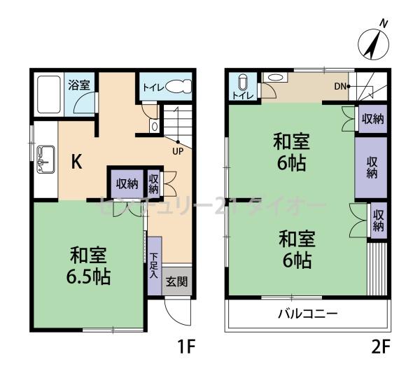 葛飾区細田１丁目の中古一戸建の間取り画像