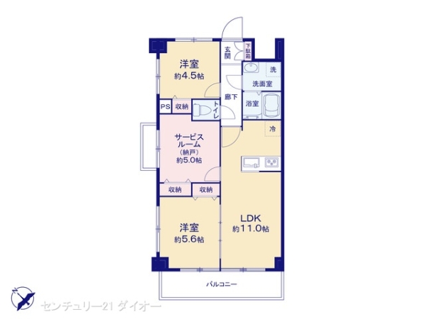 ルックハイツ金町の間取り画像