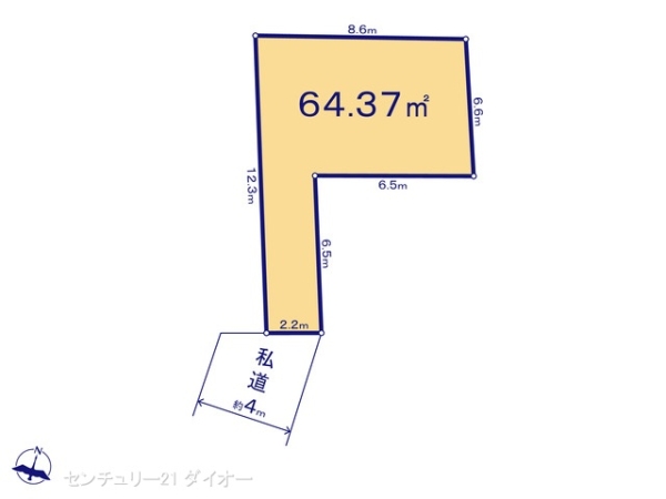 江戸川区南小岩３丁目の土地の間取り画像