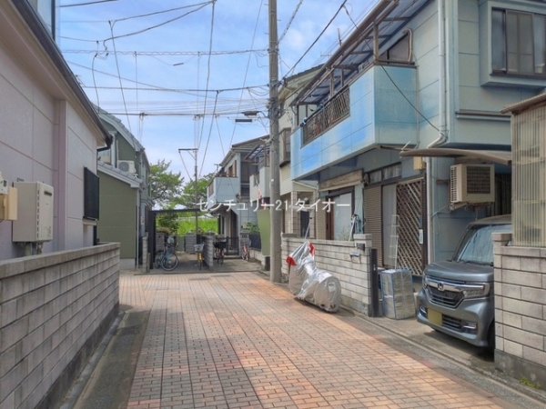 葛飾区西水元2丁目の前面道路含む現地写真画像