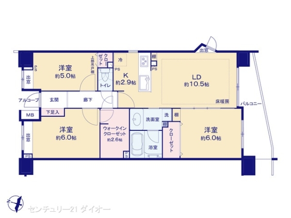 クレストフォルム青砥グランデッツアの間取り画像