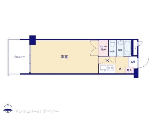 カーサ第１宇喜田１号棟の間取り画像